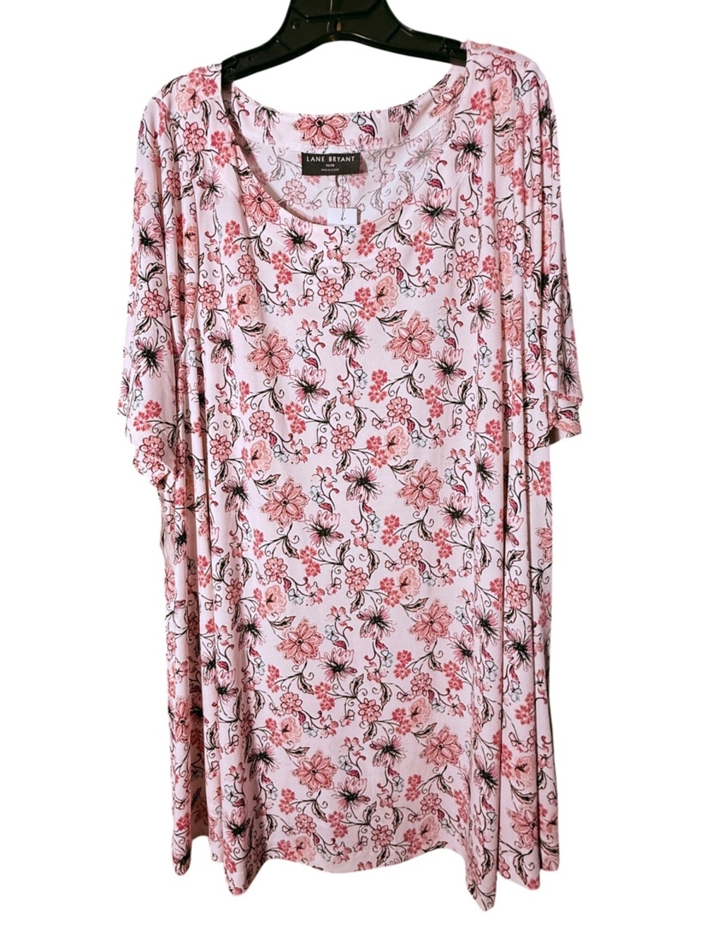 NWT Lane Bryant Pink Liquid Knit Top 26/28